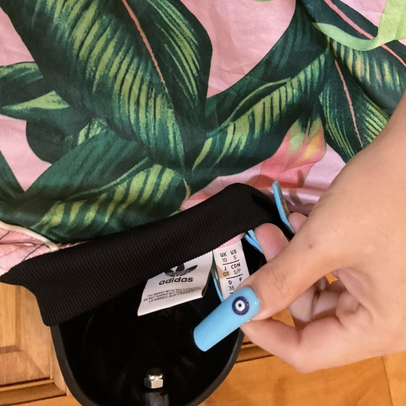 Rare Adidas by Farm Rio Collaboration Tropical Palm Leaf Jacket - Picture 6 of 6